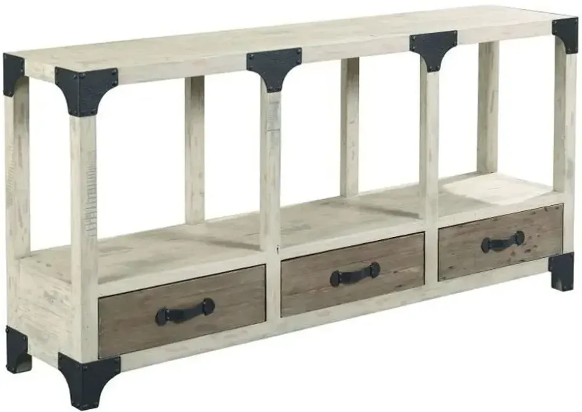 Hammary Reclamation Place Brown & White Console Table