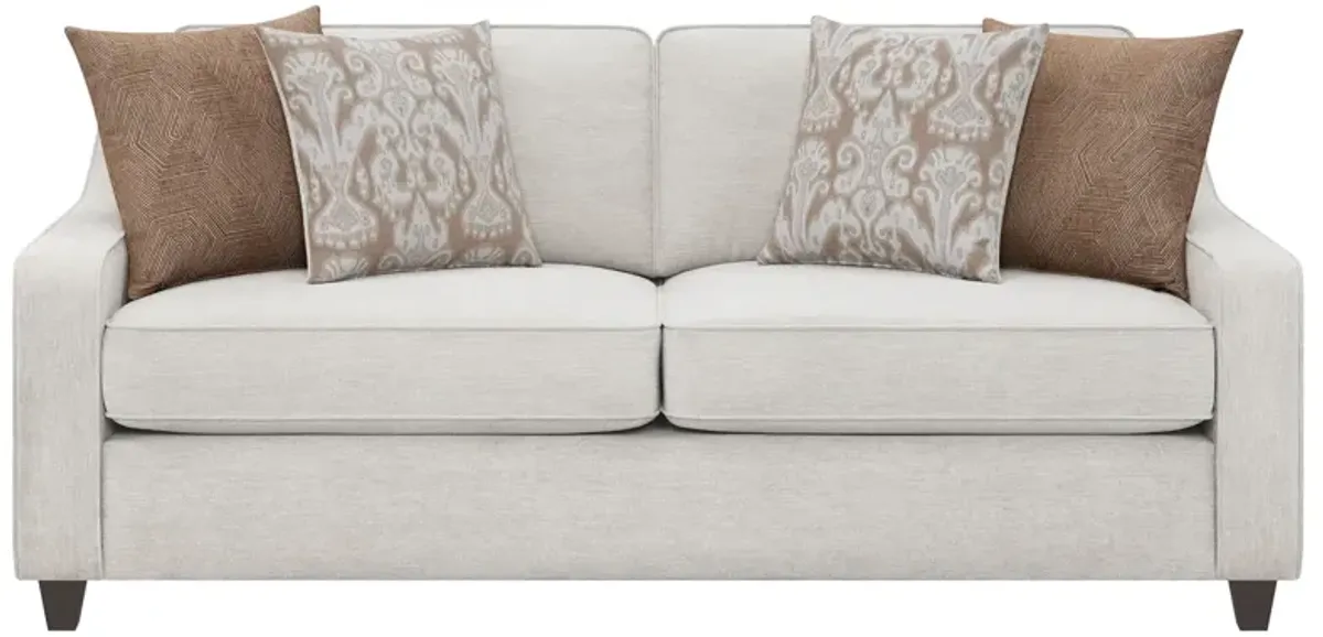 Coaster Christine Upholstered Sloped Arm Sofa Beige