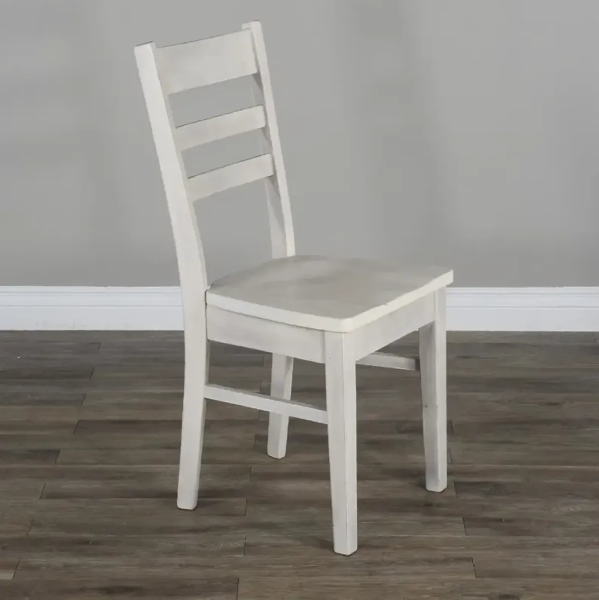 Sunny Designs Bayside Marble White Ladderback Dining Chair