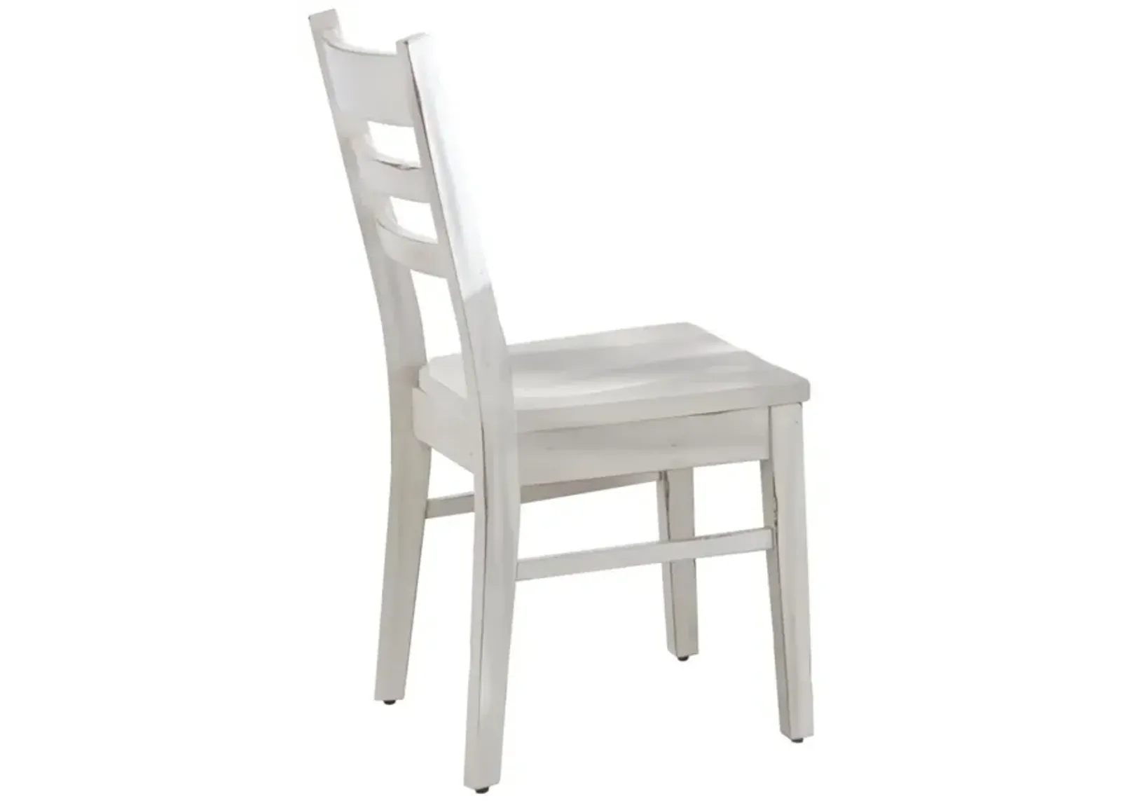 Sunny Designs Bayside Marble White Ladderback Dining Chair