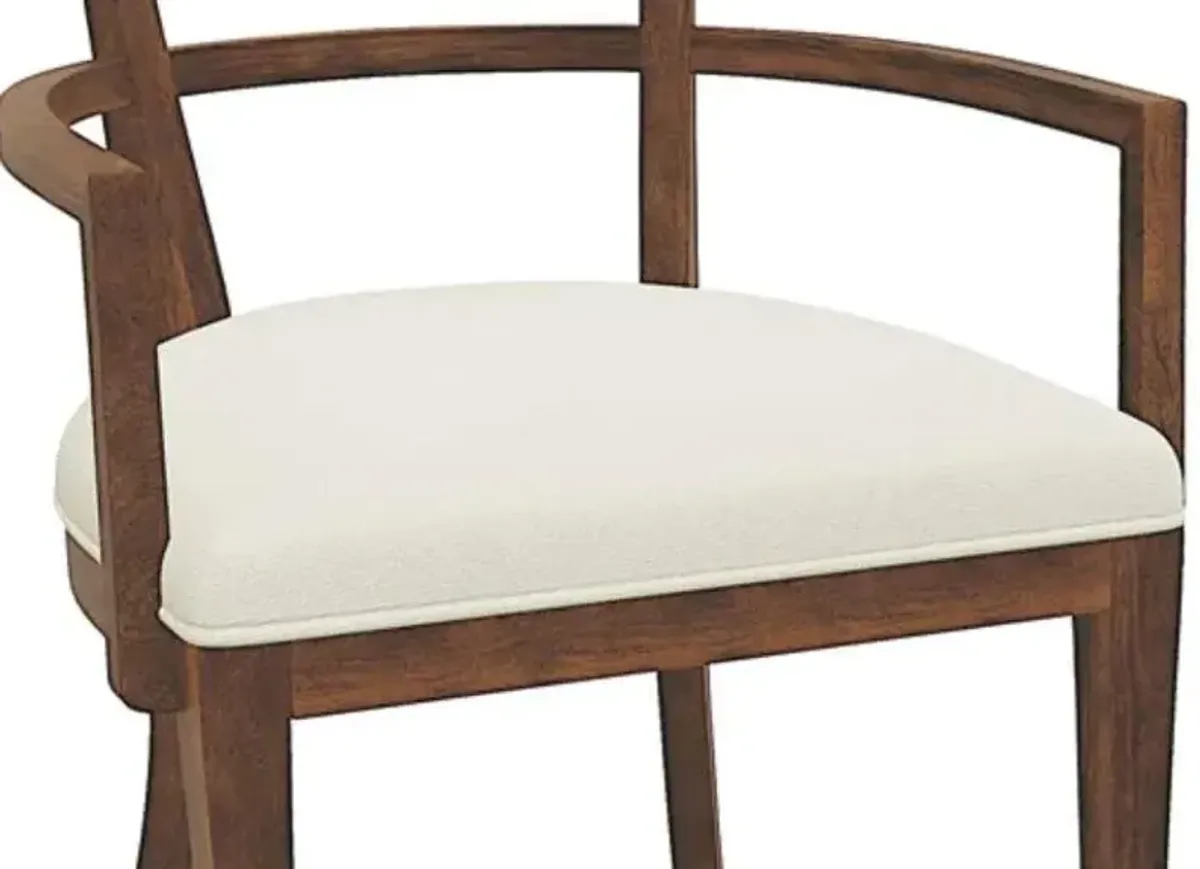 Hekman Bedford Tobacco/White Dining Arm Chair