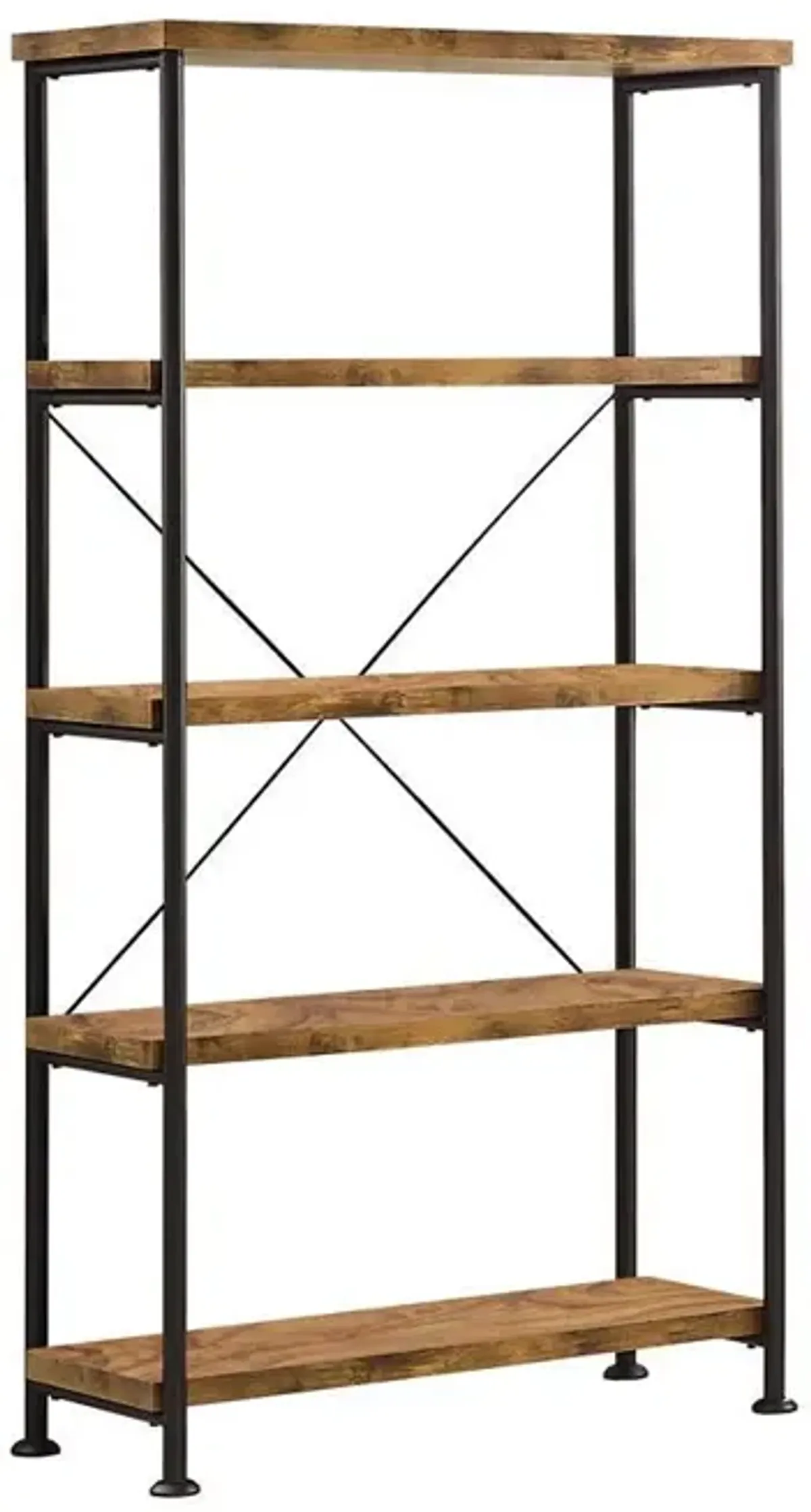 Coaster Analiese 63 Inch 4-Shelf Bookshelf Rustic Nutmeg