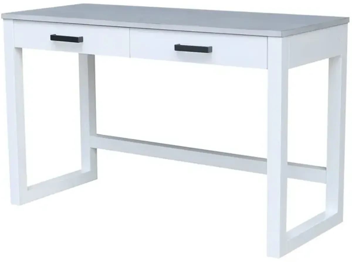 John Thomas Hampton Carson Desk in Chalk & White