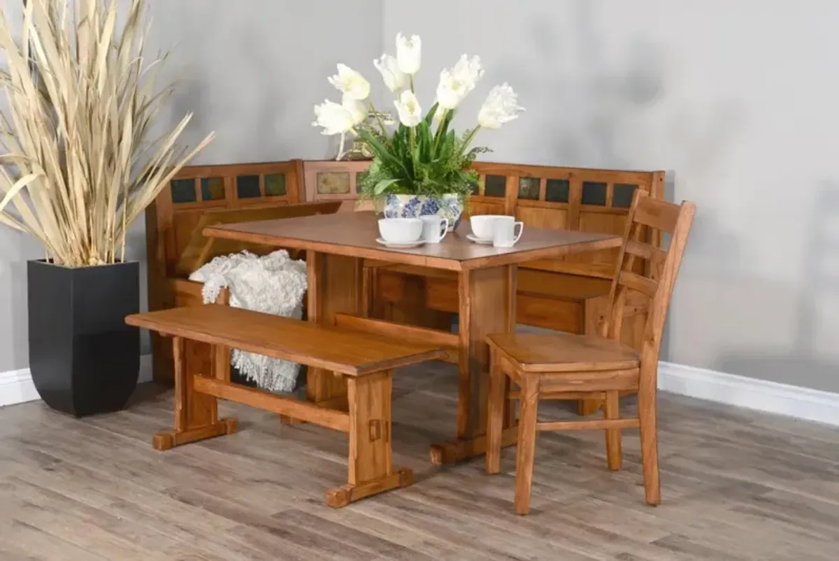 Sunny Designs Sedona Rustic Oak Breakfast Nook