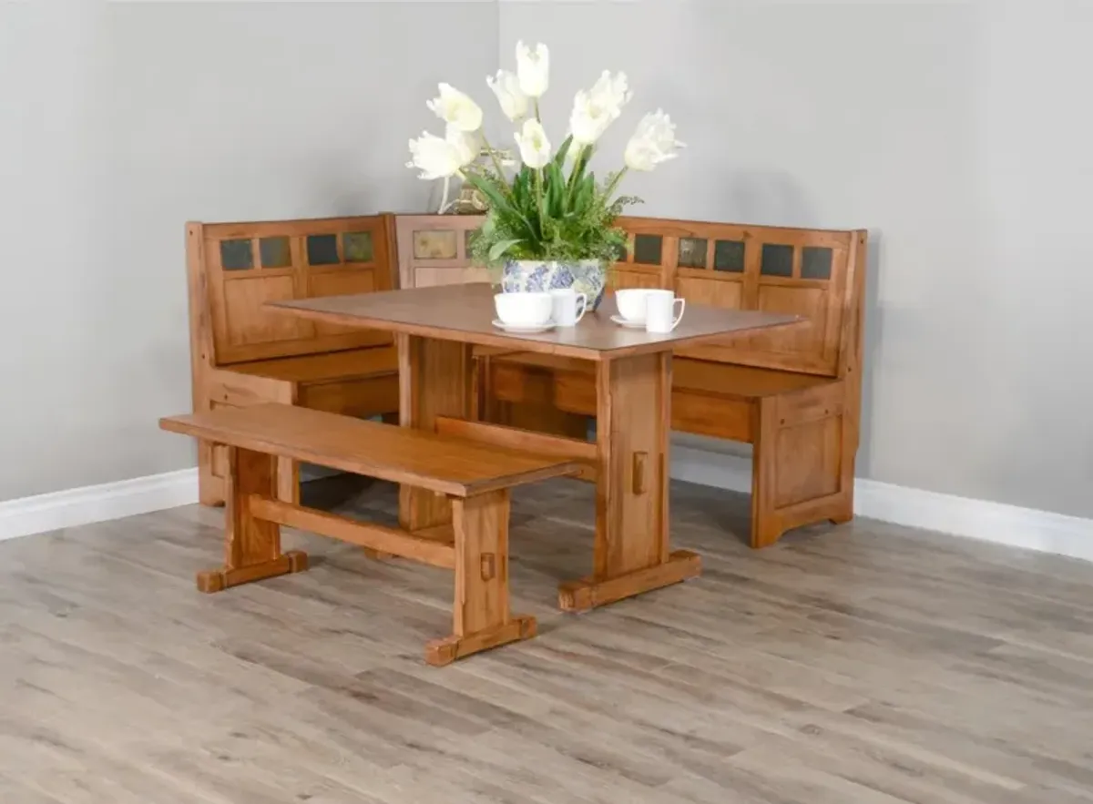 Sunny Designs Sedona Rustic Oak Breakfast Nook