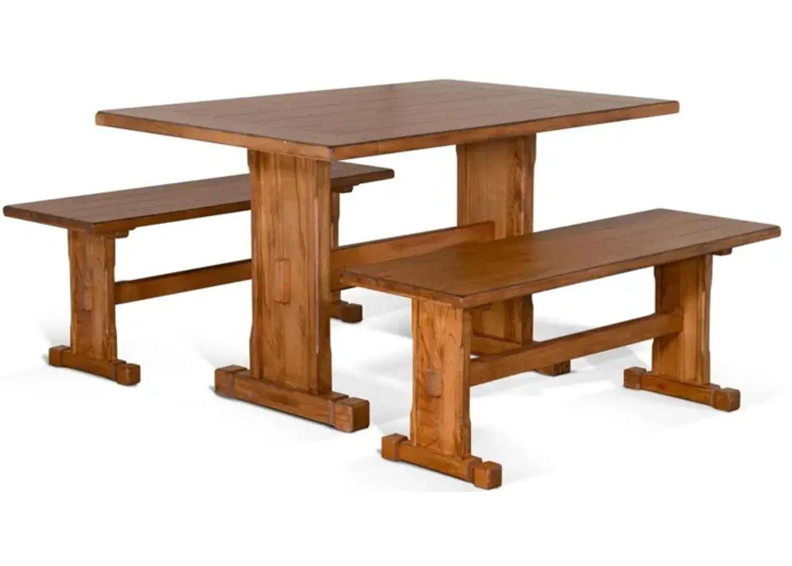 Sunny Designs Sedona Rustic Oak Breakfast Nook