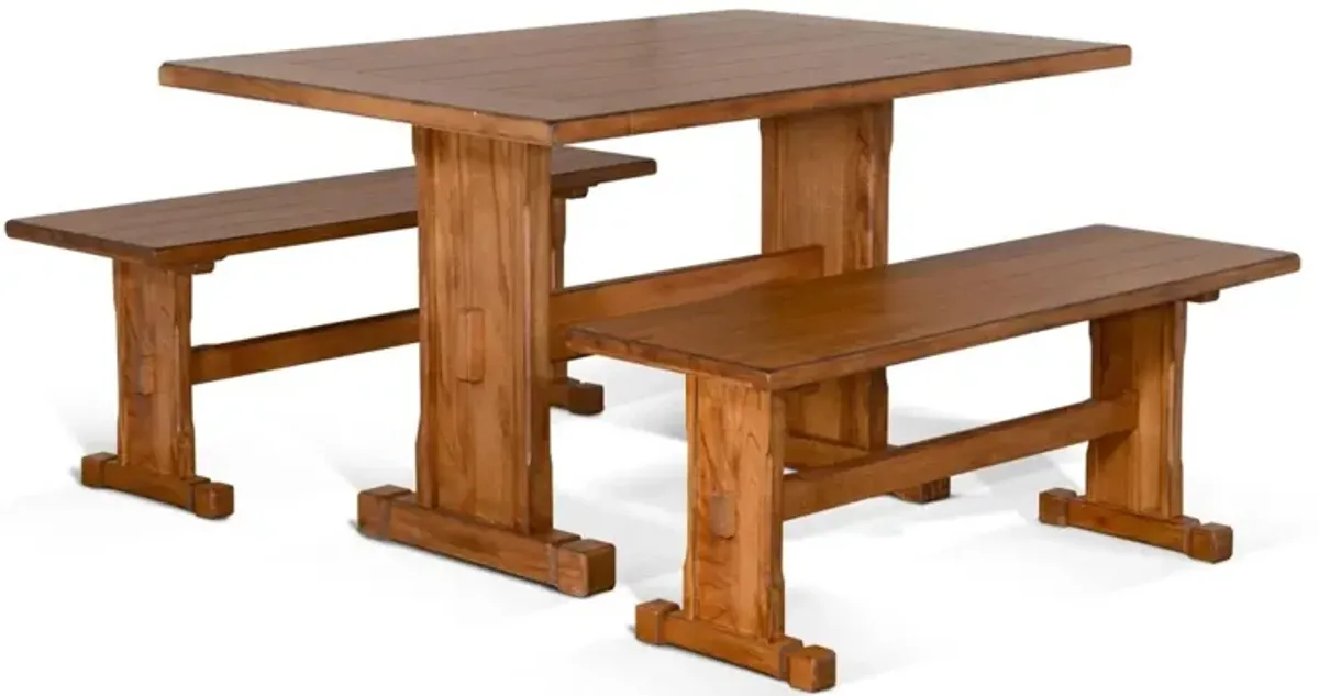 Sunny Designs Sedona Rustic Oak Breakfast Nook