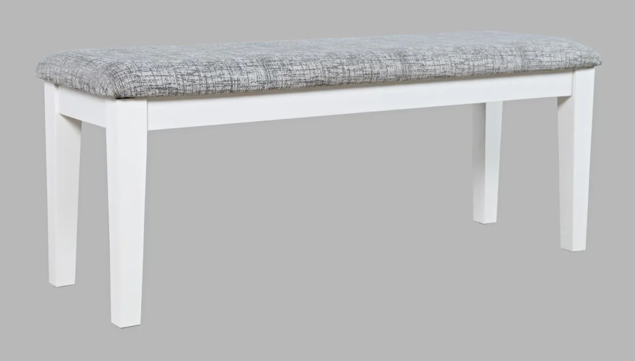 URBAN ICON UPHOLSTERED BENCH WHITE