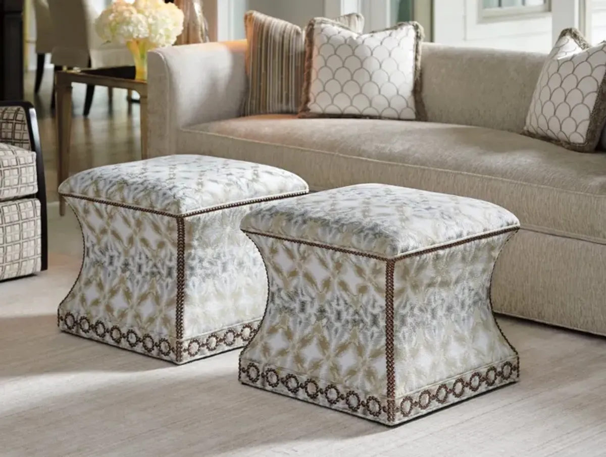 Carlyle by Lexington White Merino Ottoman Carlyle