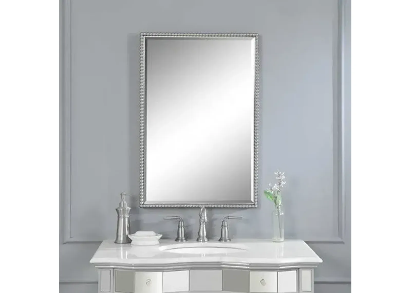 Uttermost Sherise Brushed Nickel Mirror