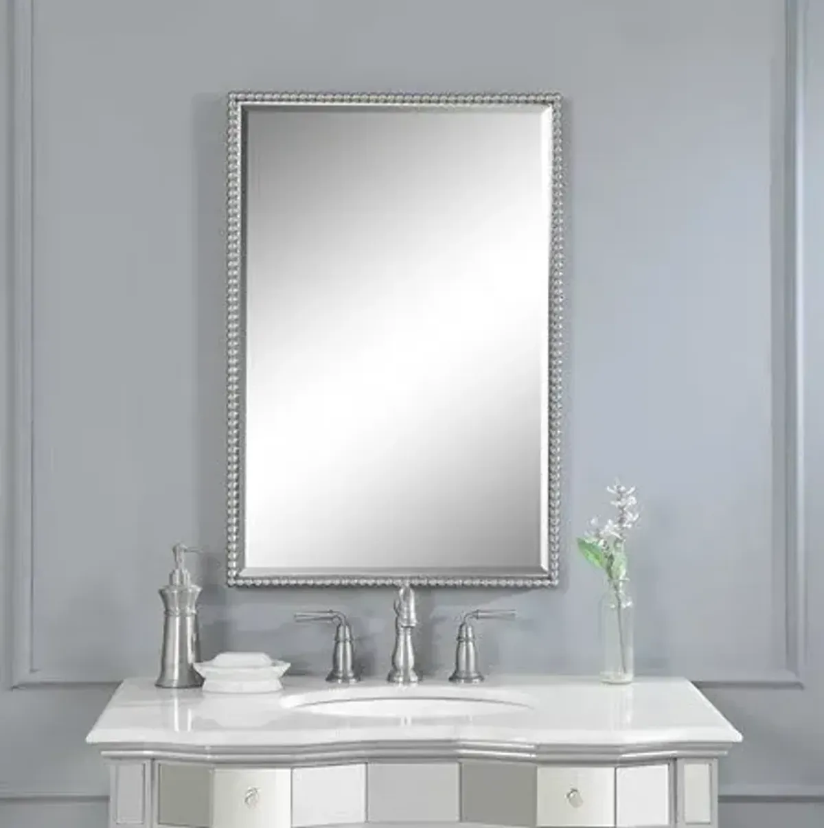 Uttermost Sherise Brushed Nickel Mirror