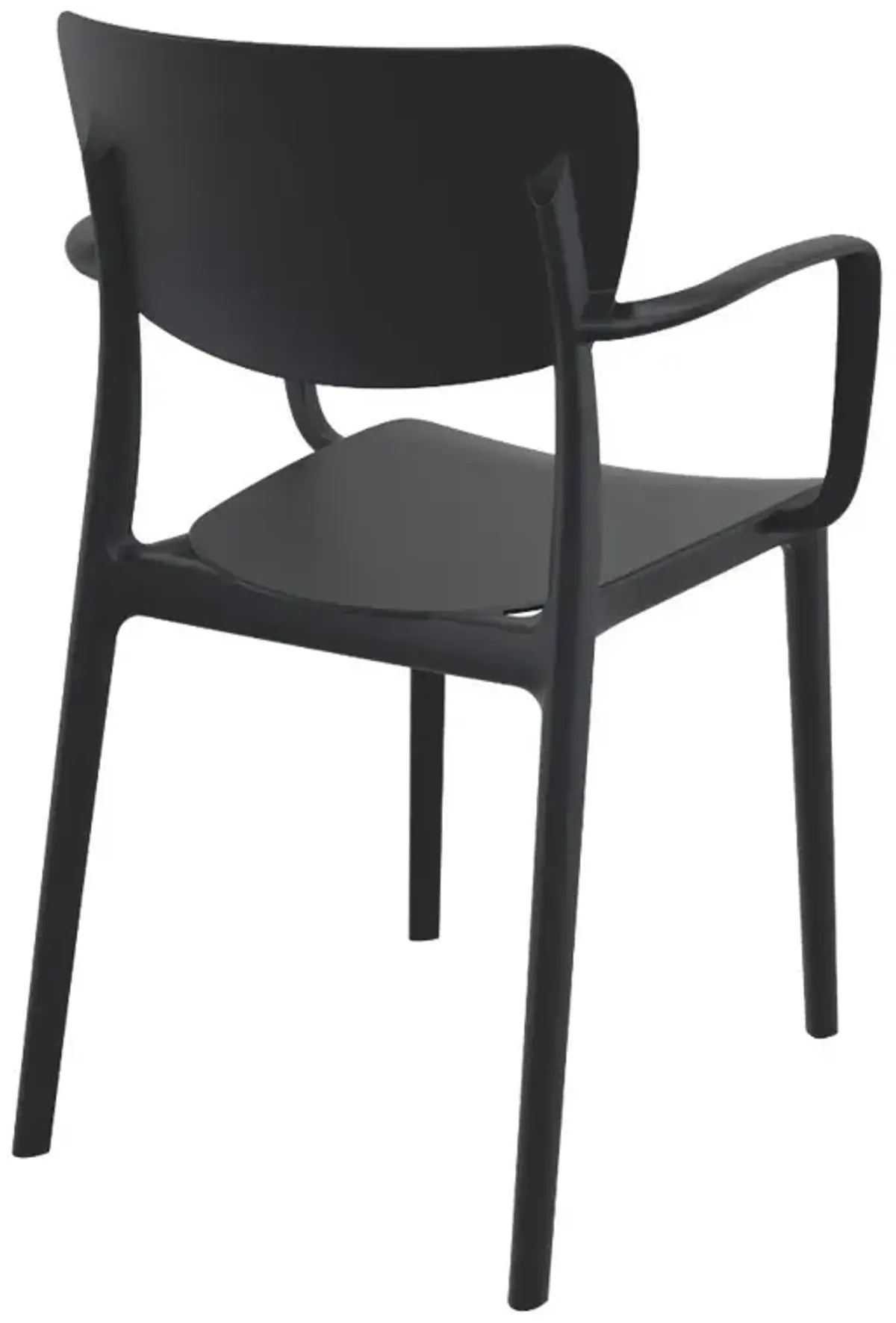 Compamia Lisa Outdoor Dining Arm Chair Black