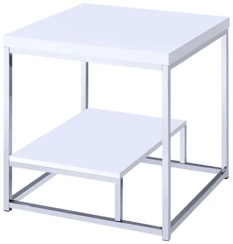 LUCIA END TABLE WHITE