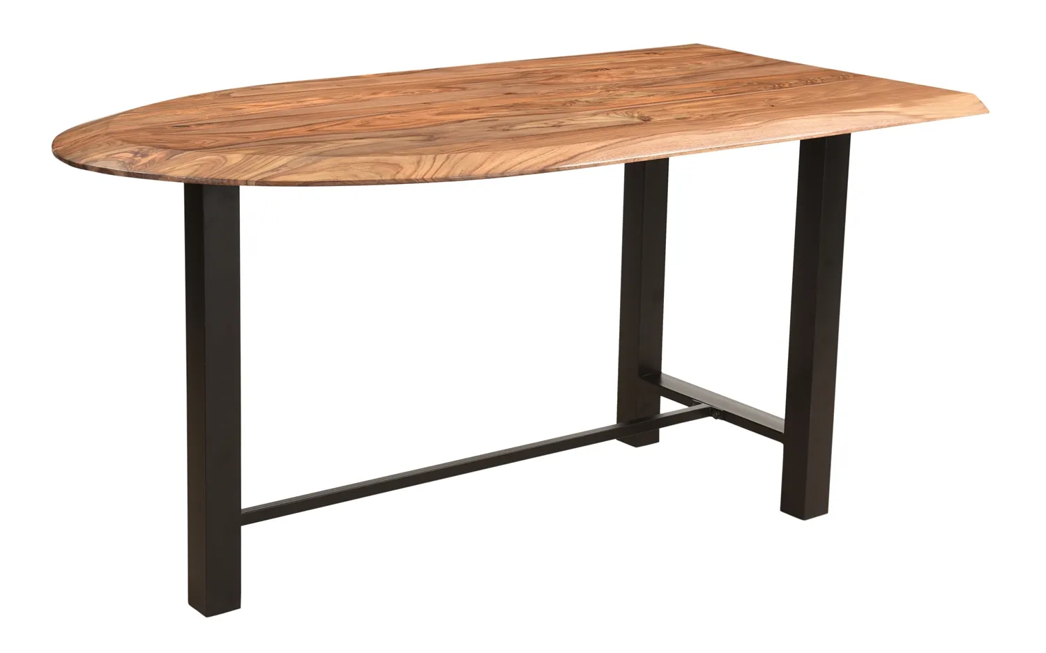 DALE INDUSTRIAL STYLE SOLID WOOD COUNTER HEIGHT DINING TABLE.
