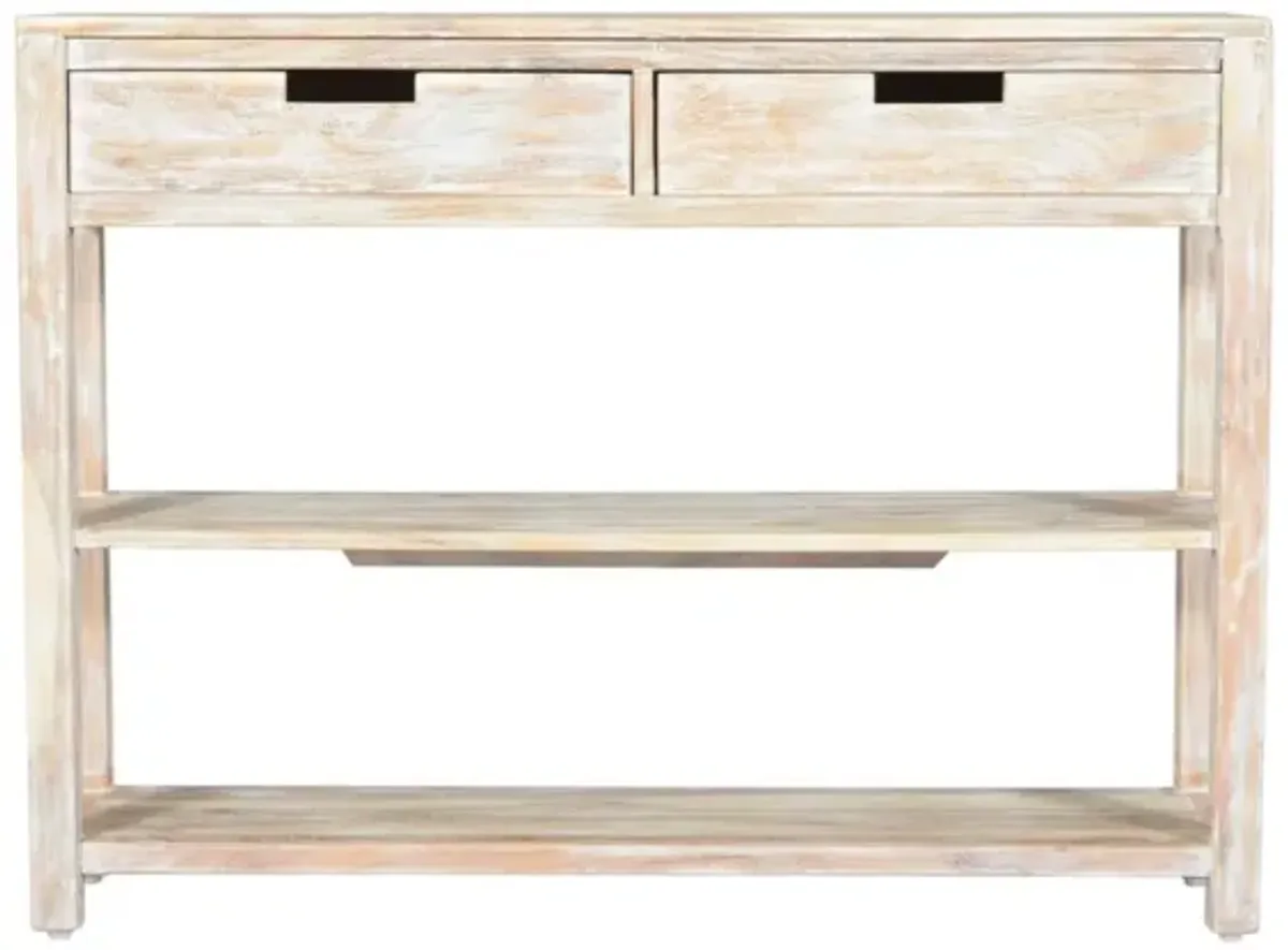 Jofran Reynolds Sofa Table White Wash