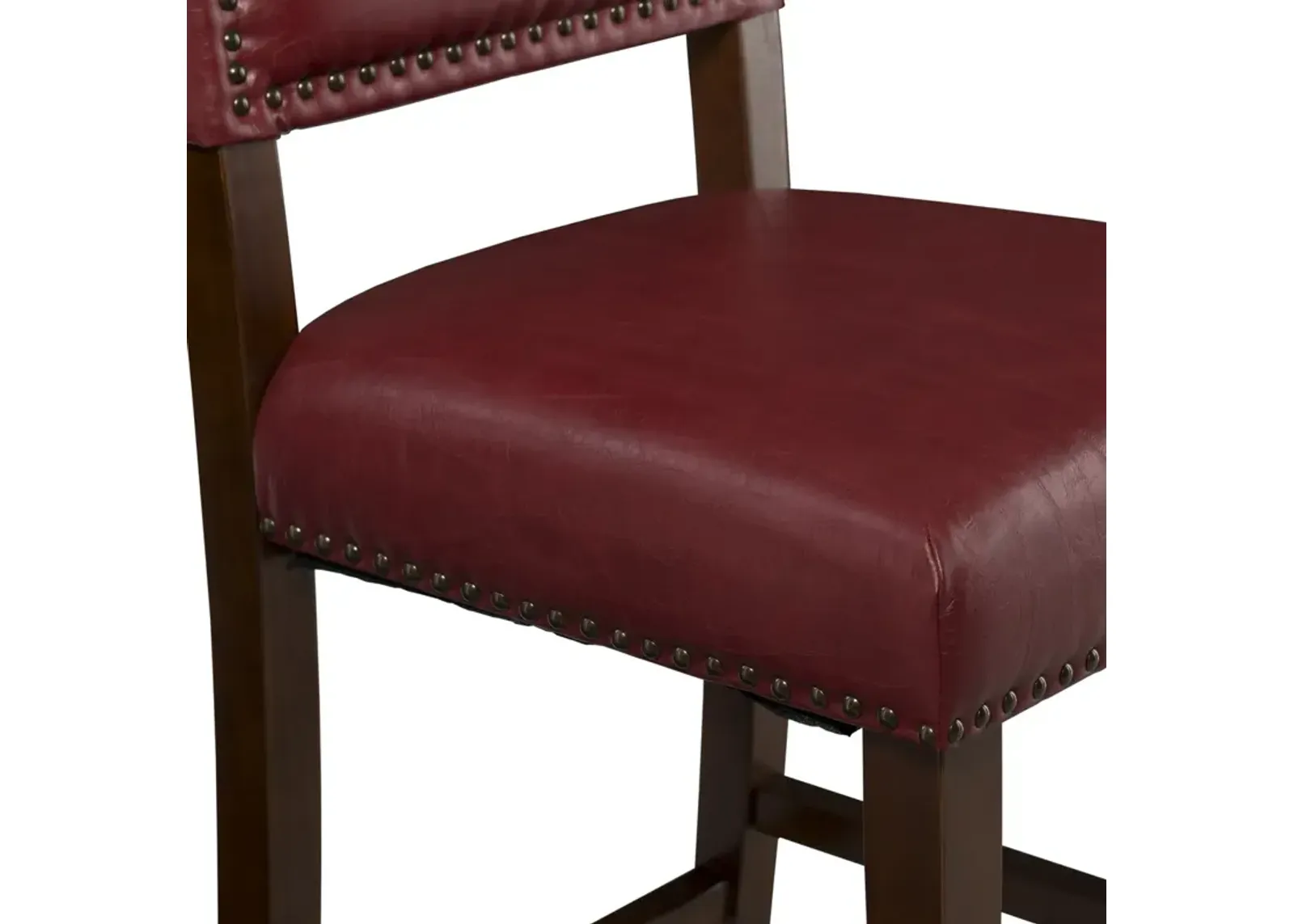 Linon Brook Red Counter Stool