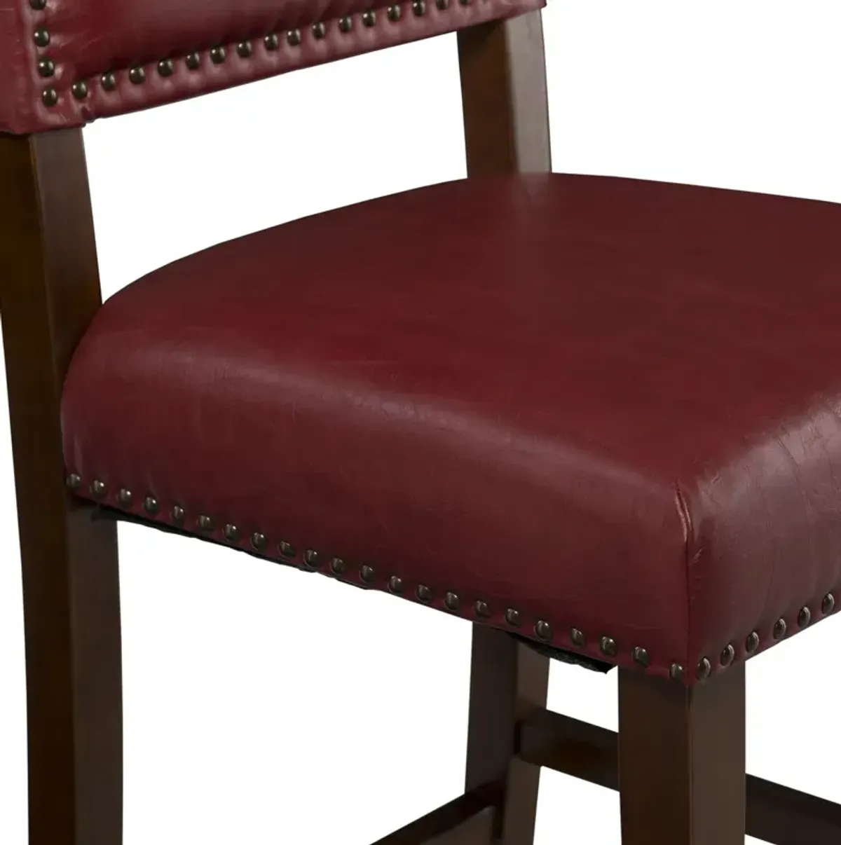 Linon Brook Red Counter Stool