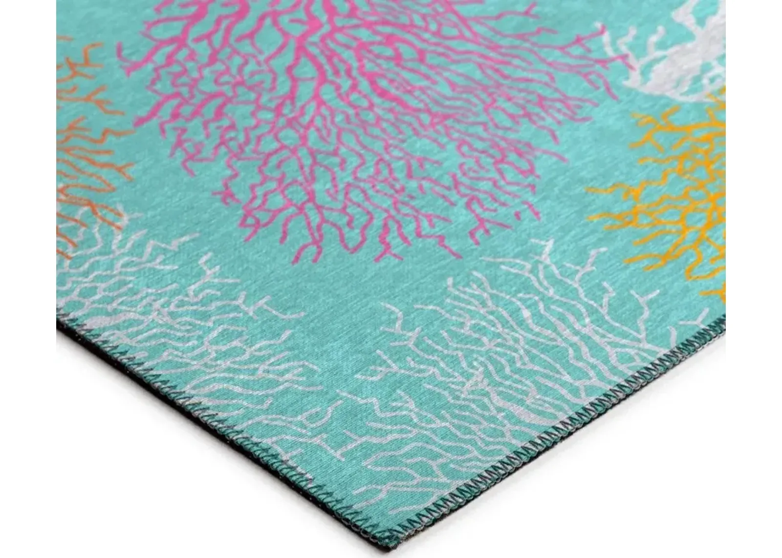 Dalyn Seabreeze Tranquility Aquatic Coral 5'X8' Area Rug