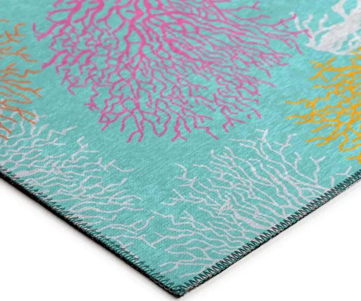 Dalyn Seabreeze Tranquility Aquatic Coral 5'X8' Area Rug