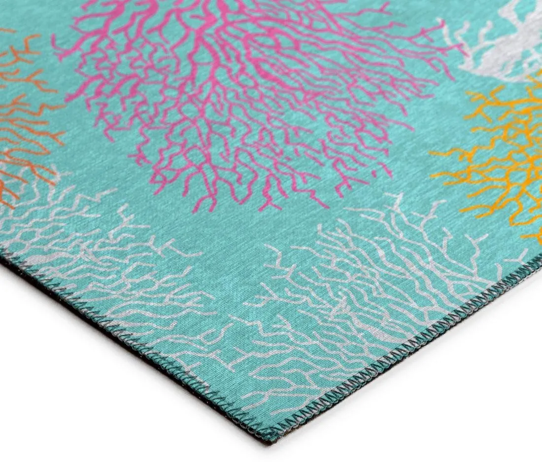 SEABREEZE TEAL 5'X8' AREA RUG