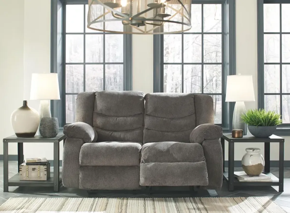 Ashley Tulen Gray Reclining Loveseat