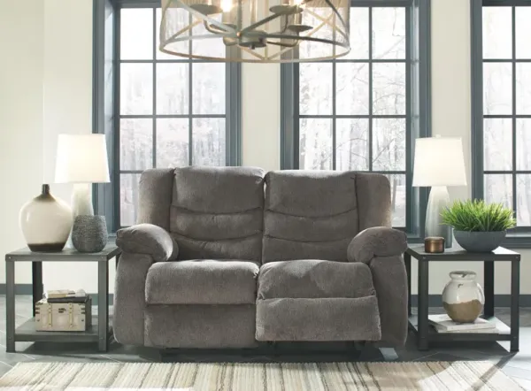 Ashley Tulen Gray Reclining Loveseat
