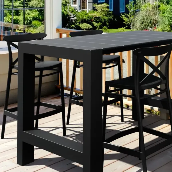 Compamia 5-Piece Vegas Cross Bar Set with Extendable in Black