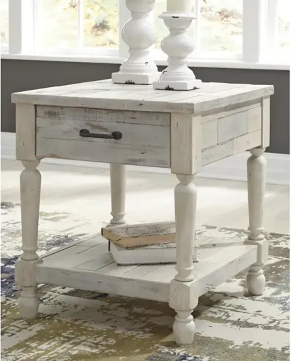 Shawnalore Whitewash End Table