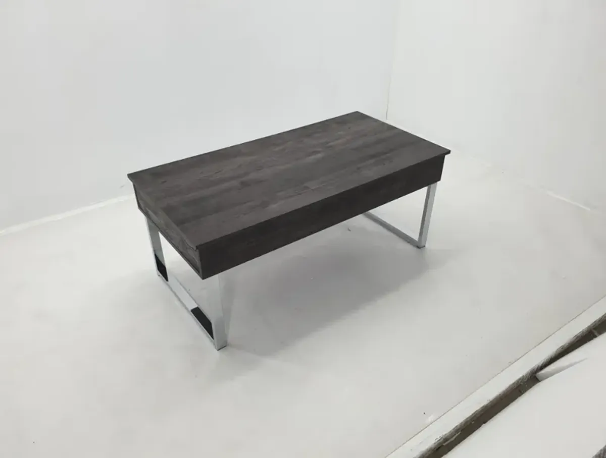 Aldine Rectangular Lift Top Coffee Table Dark Charcoal