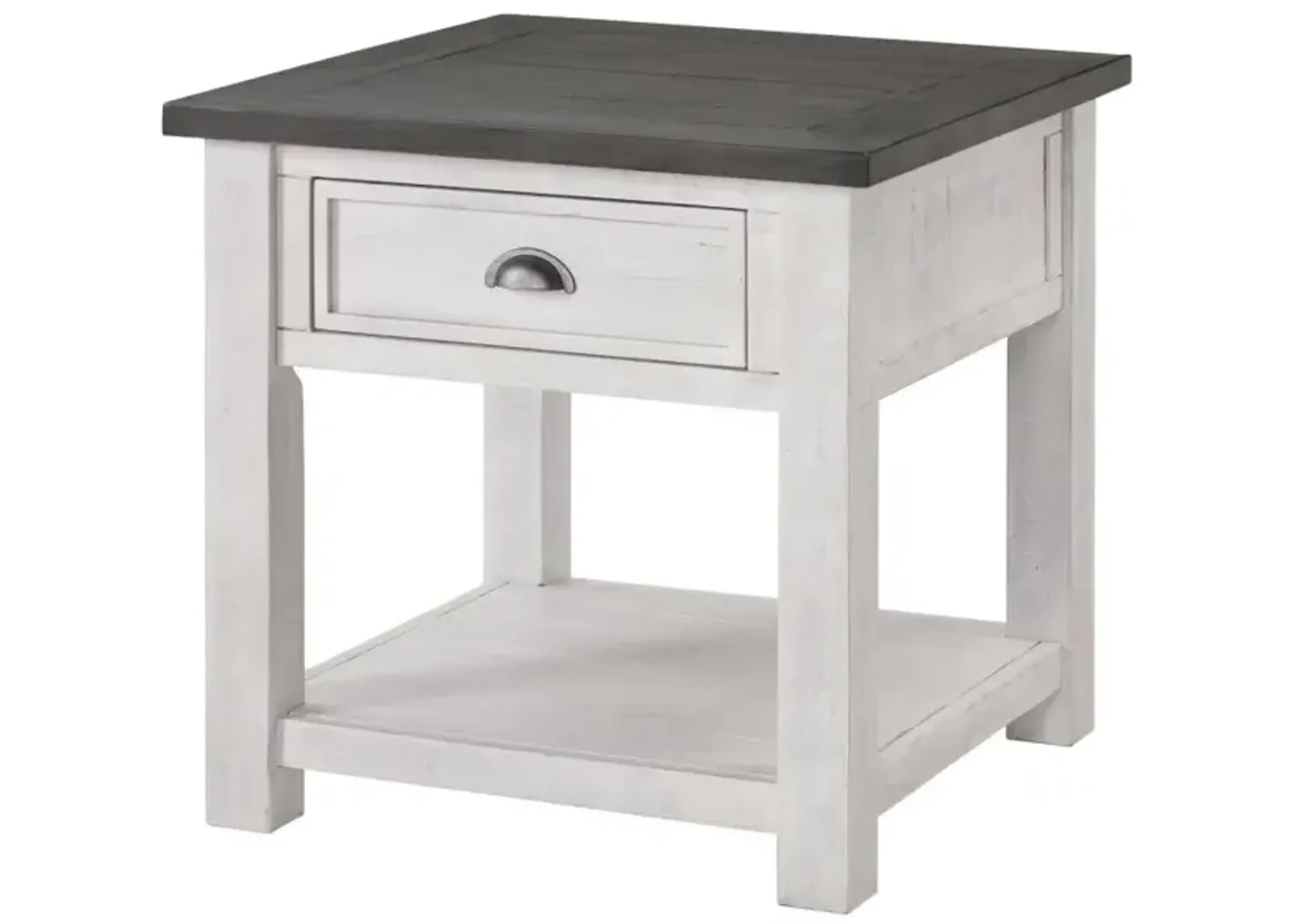 Martin Svensson Monterey End Table in White & Grey