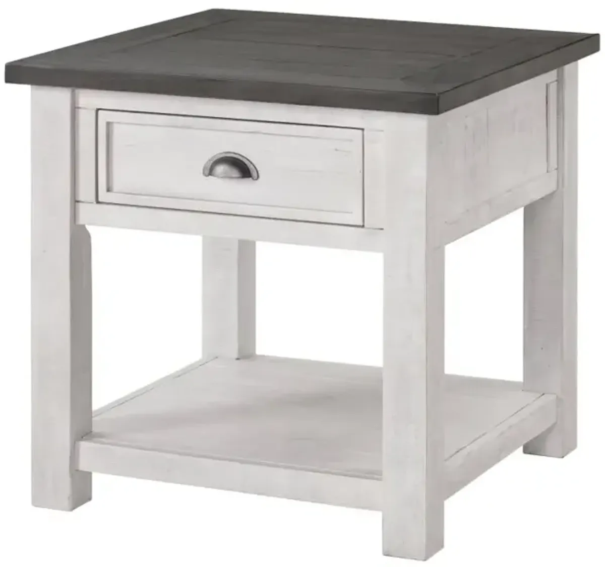 Martin Svensson Monterey End Table in White & Grey