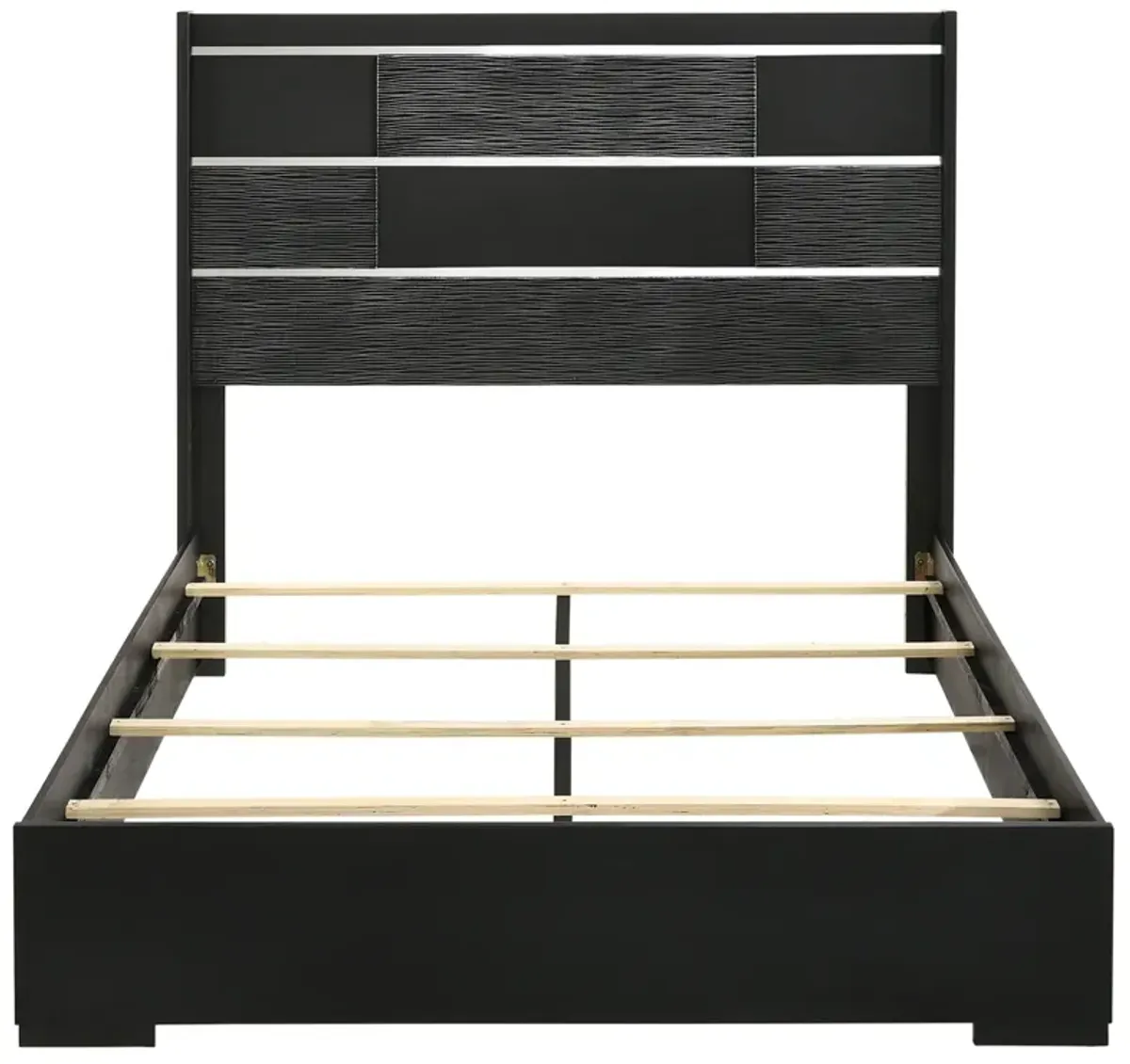 Coaster Blacktoft Wood Queen Panel Bed Black