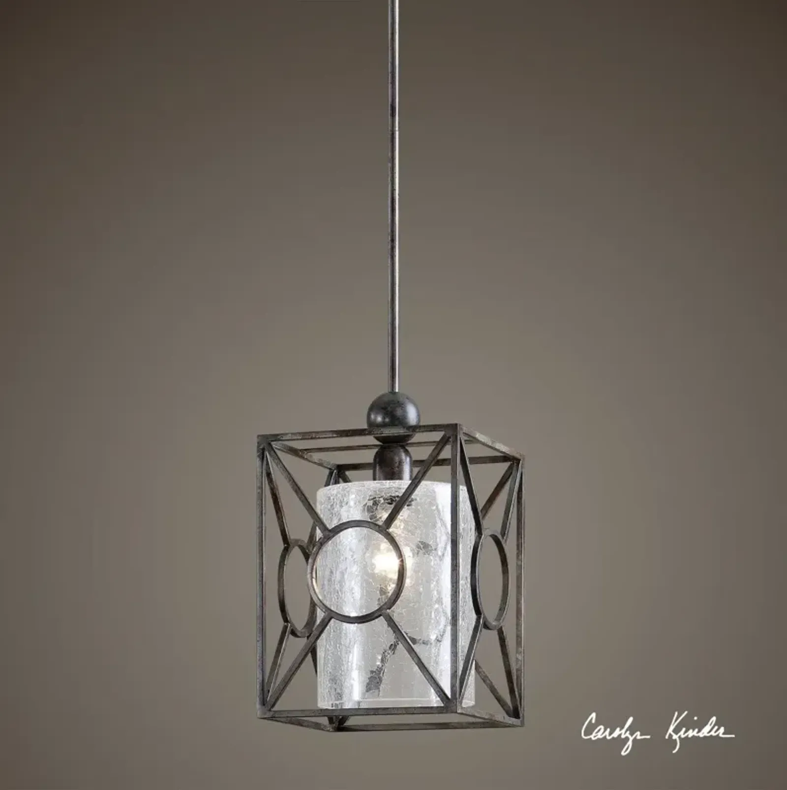 Uttermost Arbela Rust Black 1-Light Mini Pendant