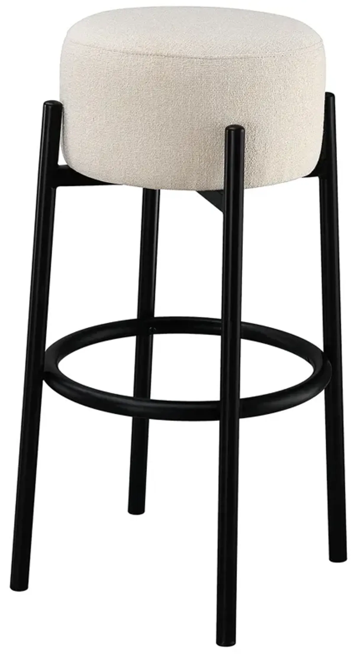 Coaster Leonard Upholstered Backless Bar Stool White