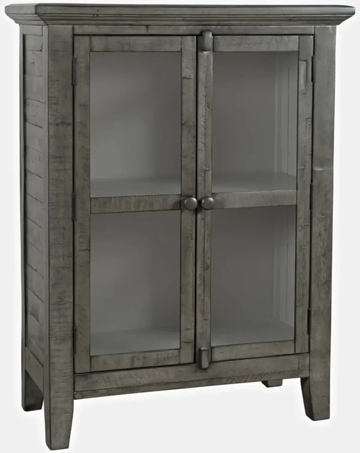 Rustic Shores 2-Door High Cabinet Stone