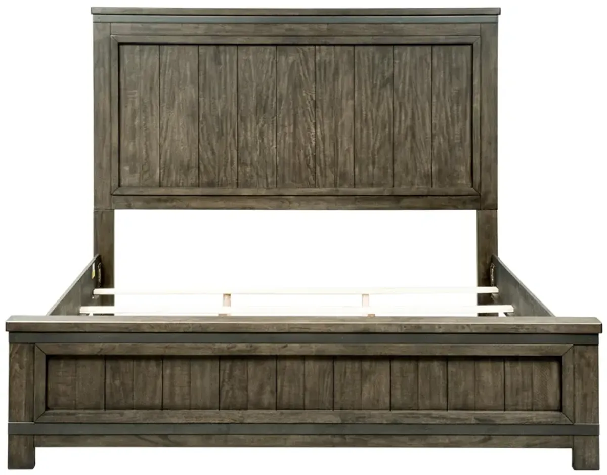 Complete California King Set - Panel Bed, Dresser, Mirror & Chest - Thornwood Hills