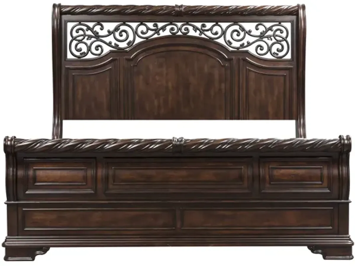 Liberty Furniture Complete California King Set Sleigh Bed, Dresser & Mirror Arbor Place