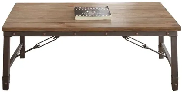 Steve Silver Jersey Cocktail Table In Warm Antiqued Tobacco