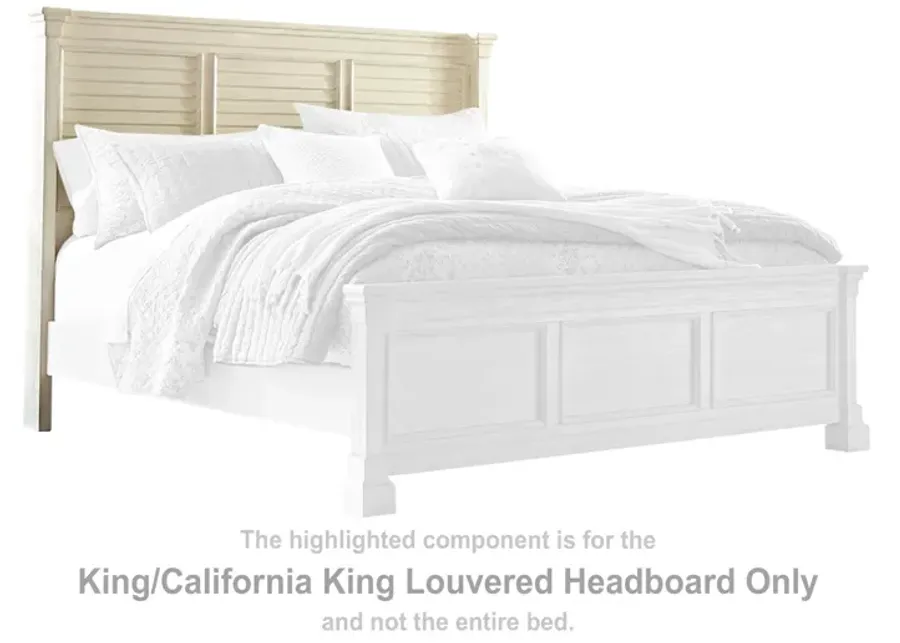 BOLANBURG KING/CALIFORNIA KING LOUVERED HEADBOARD ANTIQUE WHITE SIGNATURE DESIGN