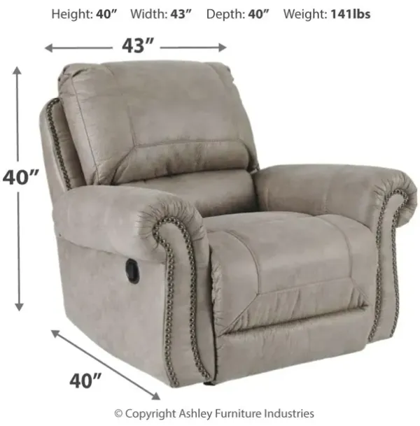 Ashley Olsberg Steel Rocker Recliner
