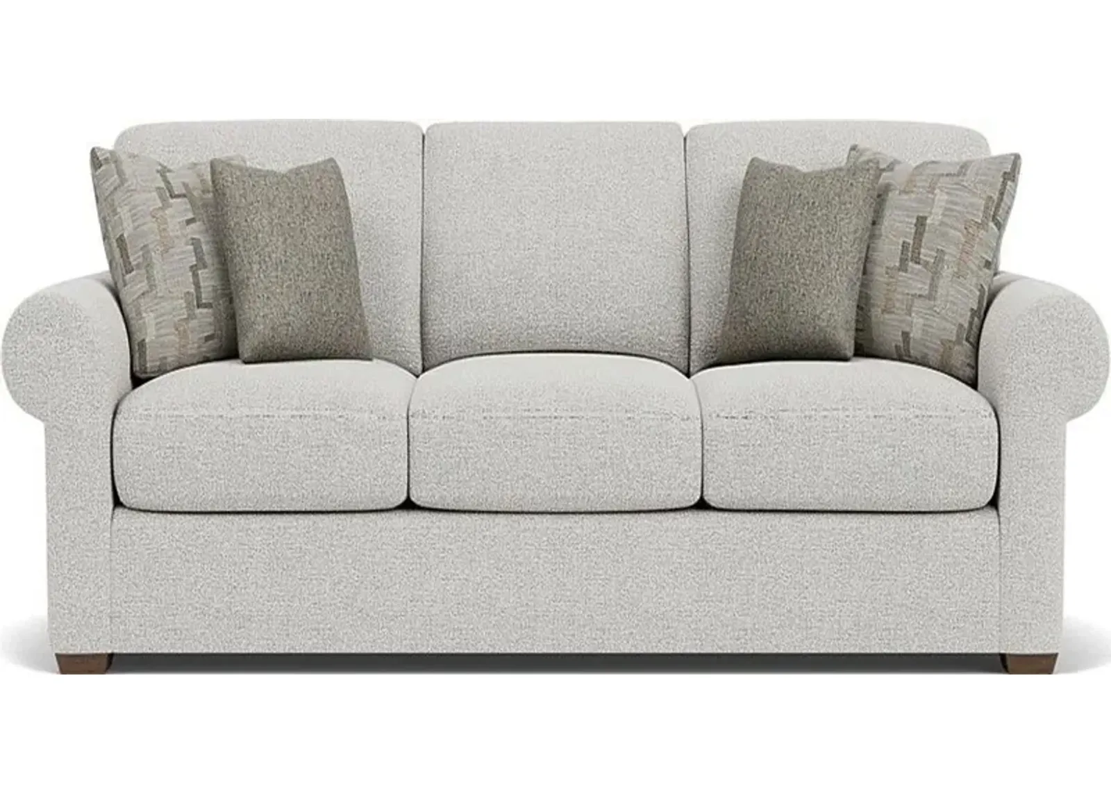 Flexsteel Randall Silver Glacier Three-Cushion Sofa