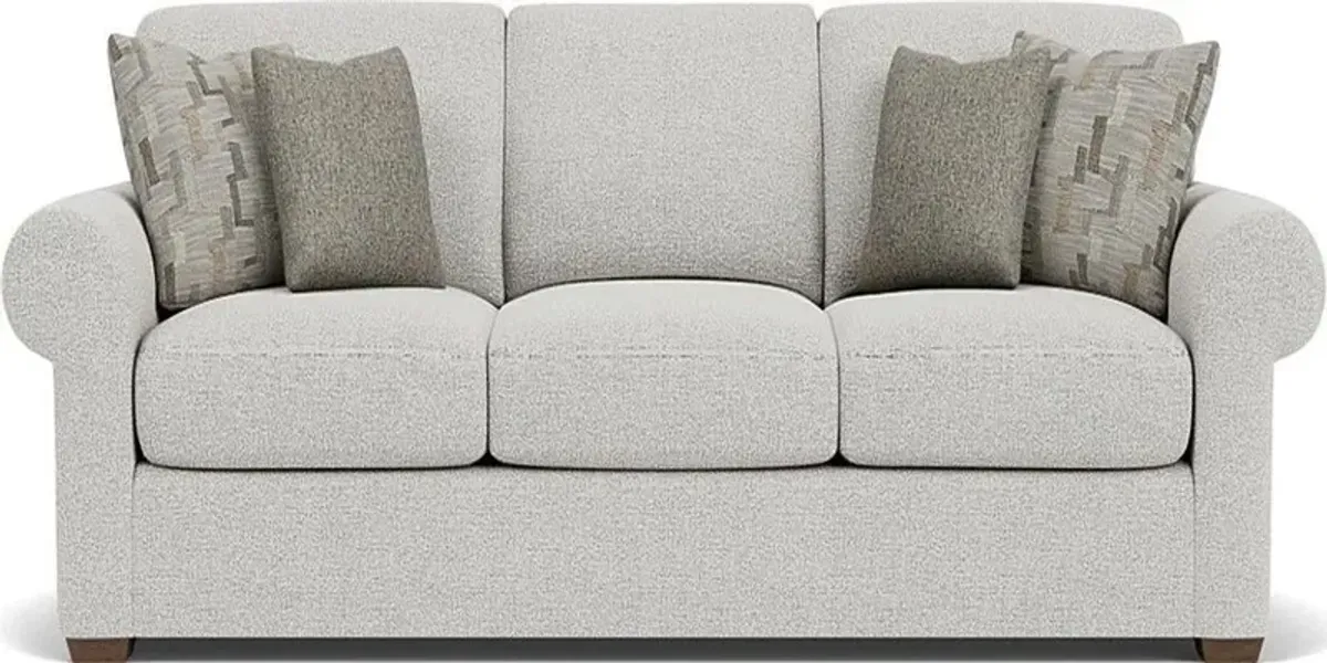 Flexsteel Randall Silver Glacier Three-Cushion Sofa