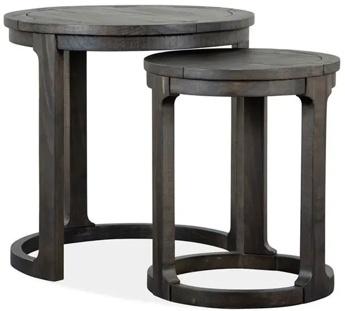 Magnussen Wood Round Nesting End Table Boswell