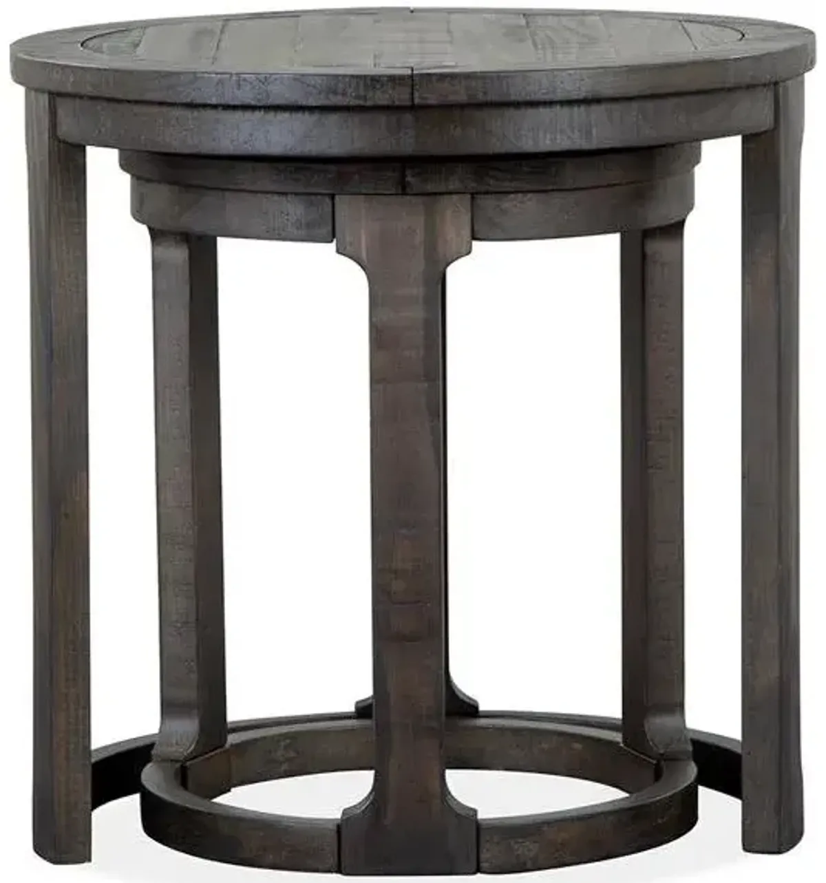 Magnussen Wood Round Nesting End Table Boswell