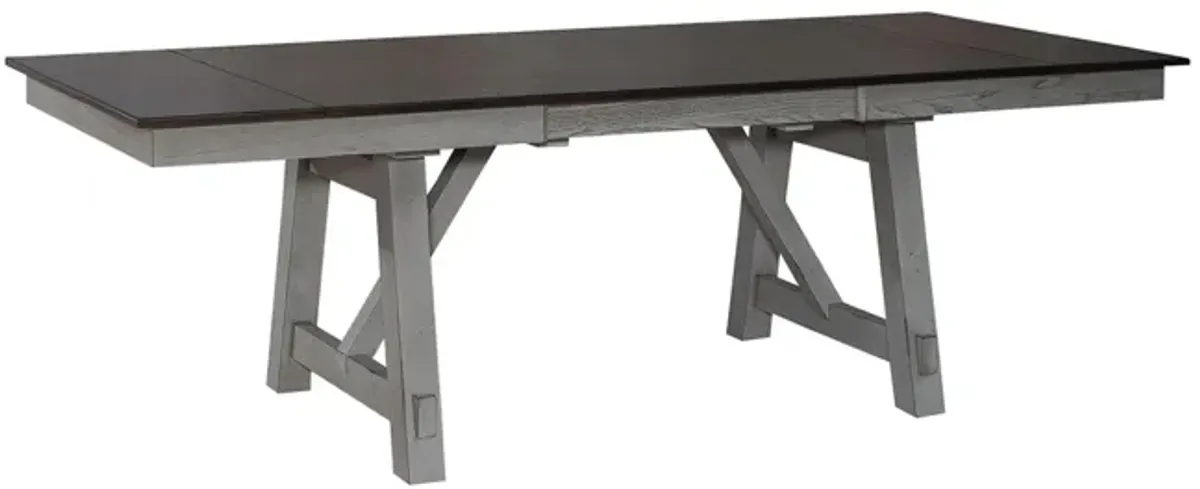 Liberty Furniture Newport 7-Piece Grey/Smokey Grey Casual Dining Table Set