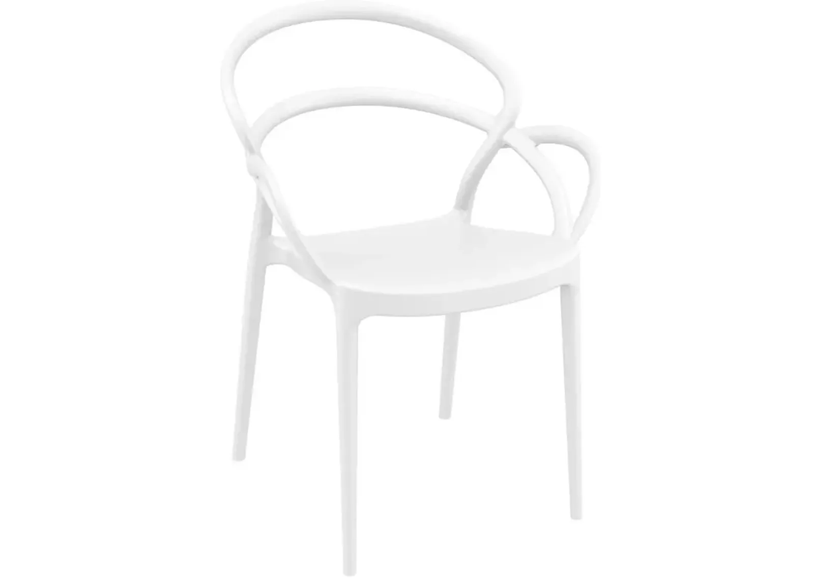 Compamia Mila Dining Set with 2 Arm Chairs White