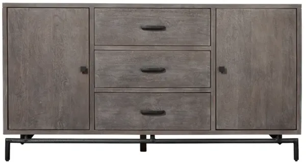 Hekman Dining 3-Drawer Buffet Gray Sedona