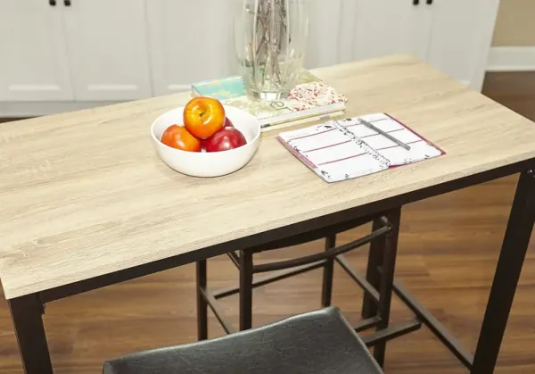 Linon Betty 3-Piece Bar Stools & Table Set