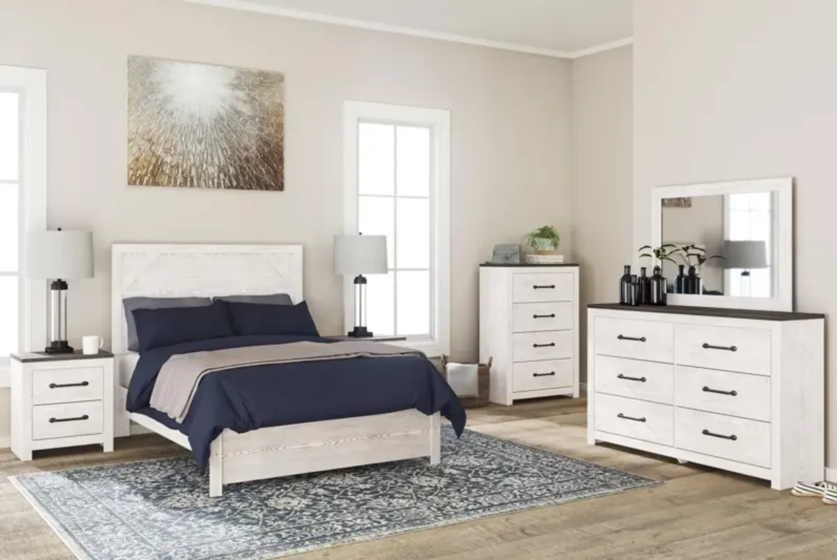 Ashley Gerridan White Full Panel Bed