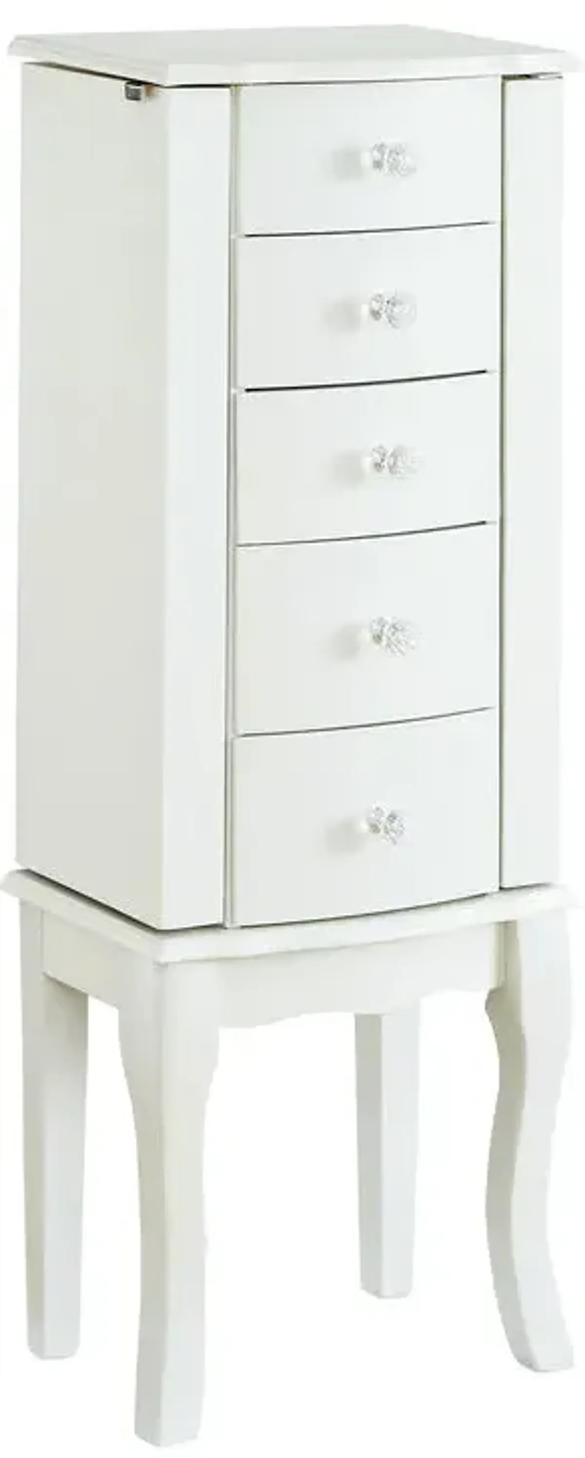 Powell White Jewelry Armoire